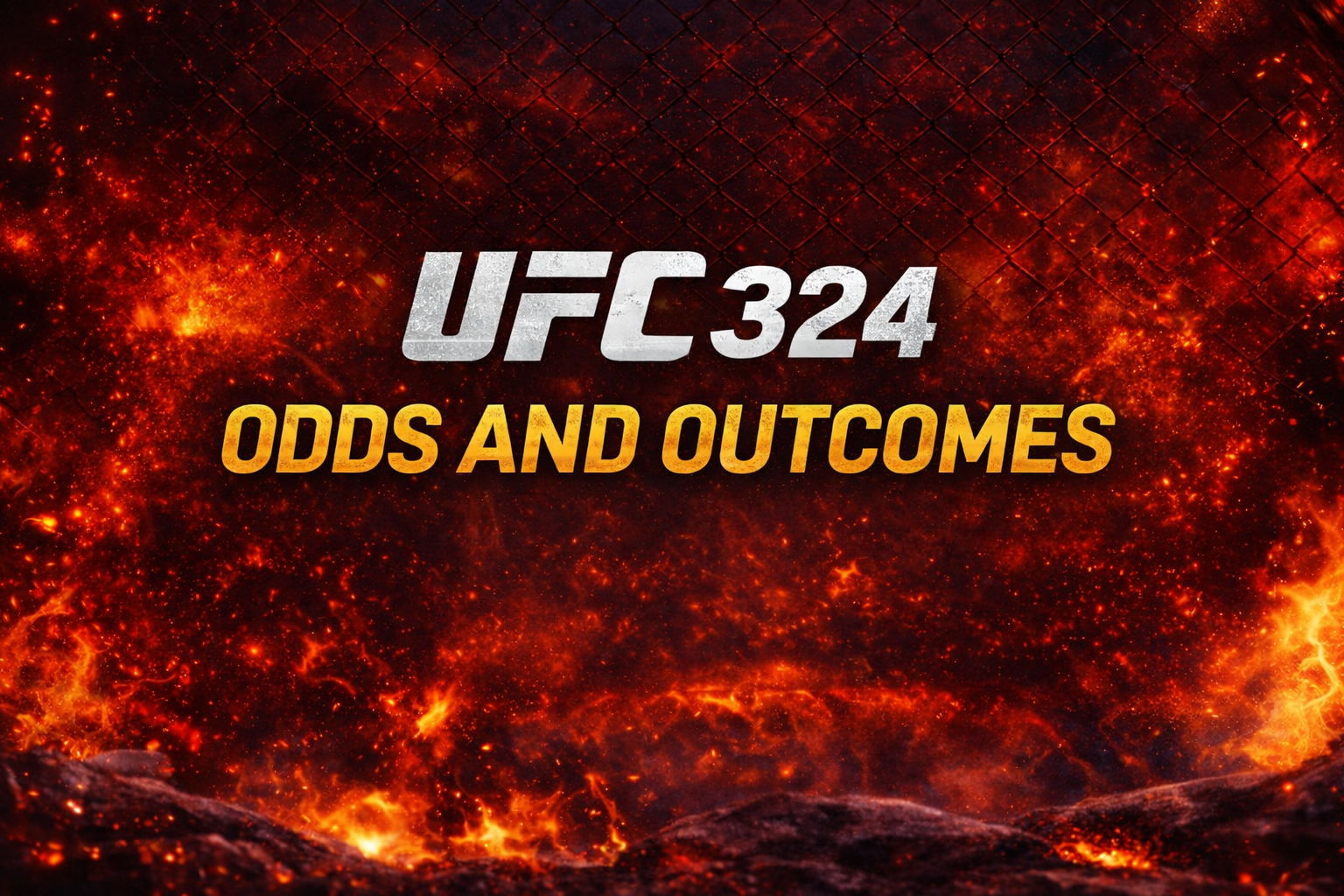 UFC 324 MAIN CARD ODDS & OUTCOMES